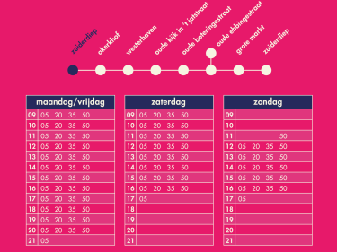 vertrektijden halte pendelbus