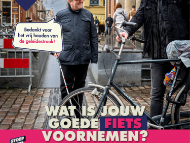 social ad stoepvrij GELEIDESTROOK vierkant verb