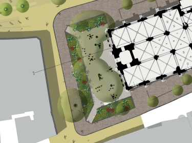 Bovenaanzicht ontwerp Akerkhof