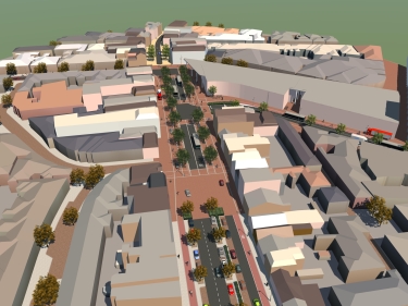 Schets Bussen over West